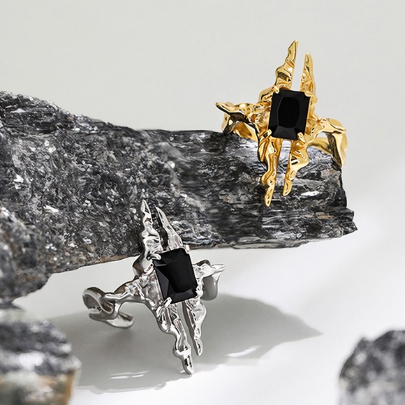 Videmus Omnia “Void Petal” 925 Silver Ring - Picture 3 of 7